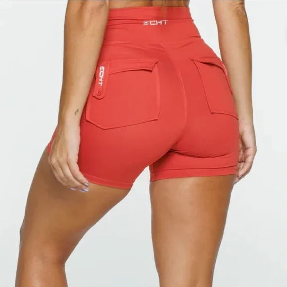 ECHT Shorts Nwt Echt Essence Shorts Red Poshmark